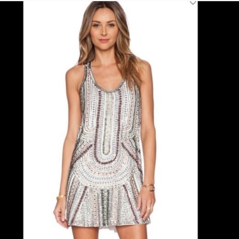 Elegant Multicolor Patterned Dress by Parker